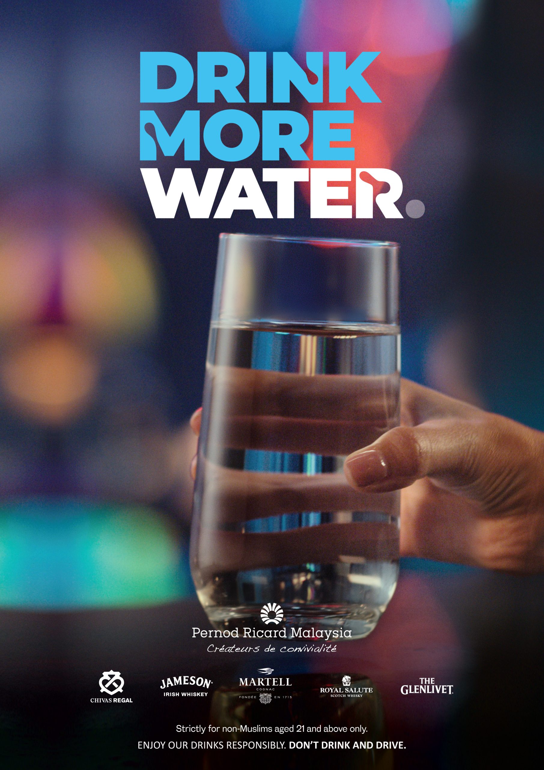Pernod Ricard Malaysia Launches 'Drink More Water' Campaign